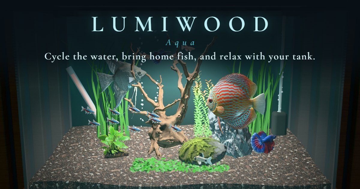 An aquarium in LUMIWOOD Aqua